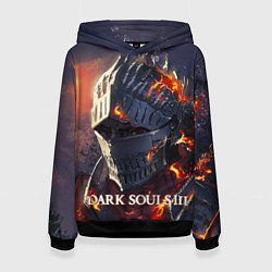 Толстовка-худи женская DARK SOULS III Рыцарь Солнца Дарк Соулс, цвет: 3D-черный