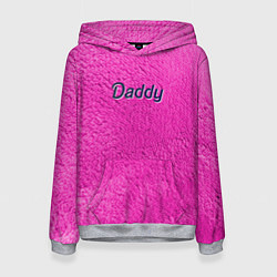 Толстовка-худи женская Daddy pink, цвет: 3D-меланж