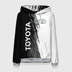 Толстовка-худи женская Toyota sport вектор, цвет: 3D-меланж
