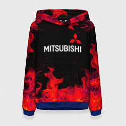 Женская толстовка Mitsubishi пламя огня