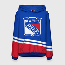 Женская толстовка New York Rangers Нью Йорк Рейнджерс