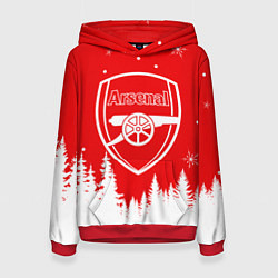 Женская толстовка FC ARSENAL WINTER ФК АРСЕНАЛ ЗИМНИЙ СТИЛЬ