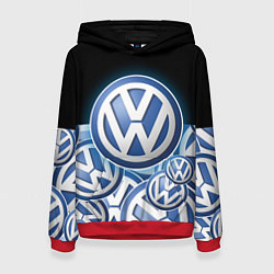 Женская толстовка Volkswagen Большое лого паттерн