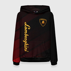 Толстовка-худи женская Lamborghini Ламборгини, цвет: 3D-черный