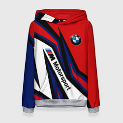 Толстовка-худи женская БМВ МОТОСПОРТ BMW MOTOSPORT, цвет: 3D-меланж