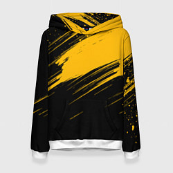 Женская толстовка Black and yellow grunge