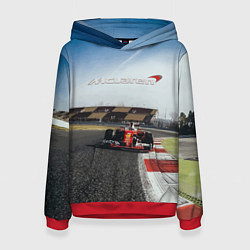 Толстовка-худи женская McLaren F1 Racing Team, цвет: 3D-красный