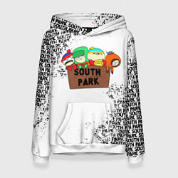 Толстовка-худи женская Южный парк - персонажи South Park, цвет: 3D-белый