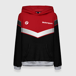 Толстовка-худи женская БМВ BMW UNIFORM RED, цвет: 3D-меланж