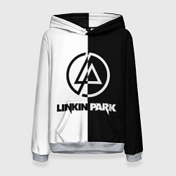 Толстовка-худи женская Linkin Park ЧБ, цвет: 3D-меланж
