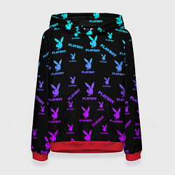 Женская толстовка NEON PLAYBOY ПЛЕЙБОЙ ПАТТЕРН