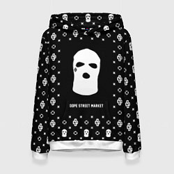 Женская толстовка Узор Black Ski Mask Dope Street Market