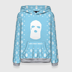 Женская толстовка Узор Sky Blue Ski Mask Dope Street Market