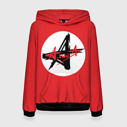 Толстовка-худи женская Алиса Символика, цвет: 3D-черный