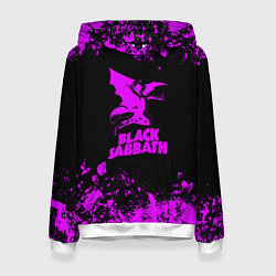 Толстовка-худи женская Black Sabbath metal, цвет: 3D-белый