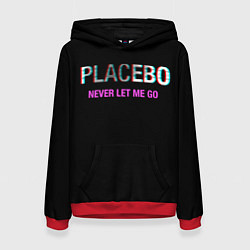 Толстовка-худи женская Placebo Never Let Me Go, цвет: 3D-красный