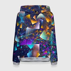 Толстовка-худи женская Expressive pattern Vanguard, цвет: 3D-меланж