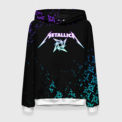 Женская толстовка Metallica металлика neon