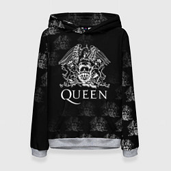 Толстовка-худи женская Queen pattern, цвет: 3D-меланж