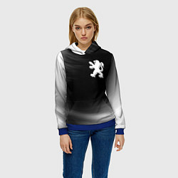 Толстовка-худи женская ПЕЖО Космос, цвет: 3D-синий — фото 2