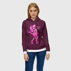 Толстовка-худи женская POPPY PLAYTIME МАМА ДЛИННЫЕ НОГИ MOMMY LONG LEGS, цвет: 3D-белый — фото 2