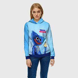 Толстовка-худи женская Скромный Хаги Ваги, цвет: 3D-синий — фото 2