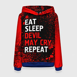 Женская толстовка Eat Sleep Devil May Cry Repeat Арт