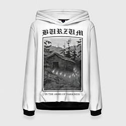 Толстовка-худи женская In the arms of darkness - Burzum, цвет: 3D-черный