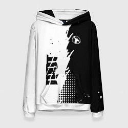 Толстовка-худи женская ГРОТ GROT, цвет: 3D-белый