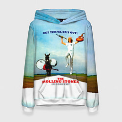 Толстовка-худи женская Get Yer Ya-Yas Out! - The Rolling Stones, цвет: 3D-белый