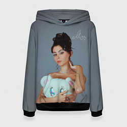 Толстовка-худи женская ДОРА - MISS, цвет: 3D-черный