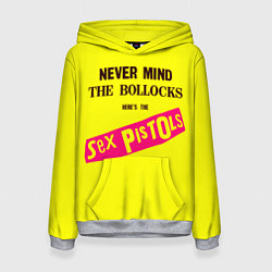 Толстовка-худи женская Never Mind the Bollocks, Heres the Sex Pistols, цвет: 3D-меланж