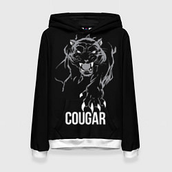 Женская толстовка Cougar on the hunt - Пума на охоте