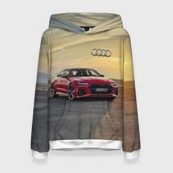 Женская толстовка Audi RS 7 на закате солнца Audi RS 7 at sunset