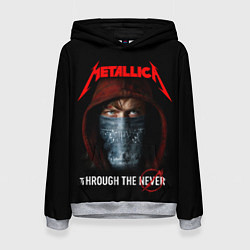 Толстовка-худи женская METALLICA THROUGH THE NEVER, цвет: 3D-меланж