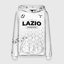 Толстовка-худи женская Lazio Champions Униформа, цвет: 3D-белый