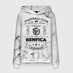 Толстовка-худи женская Benfica Football Club Number 1 Legendary, цвет: 3D-белый