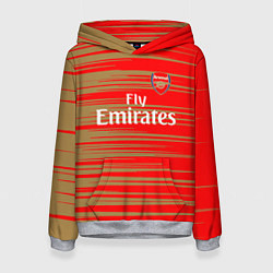 Толстовка-худи женская Arsenal fly emirates, цвет: 3D-меланж