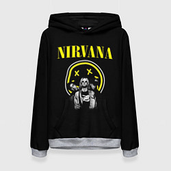 Женская толстовка NIRVANA логотип и исполнители