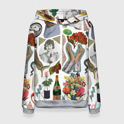 Толстовка-худи женская Underground vanguard pattern fashion 2088, цвет: 3D-меланж
