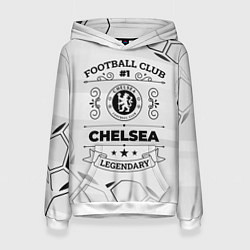 Толстовка-худи женская Chelsea Football Club Number 1 Legendary, цвет: 3D-белый