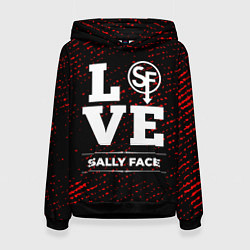 Толстовка-худи женская Sally Face Love Классика, цвет: 3D-черный