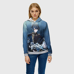 Толстовка-худи женская Син Цю второй сын главы торговой гильдии Фэй Юнь, цвет: 3D-меланж — фото 2