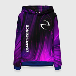 Толстовка-худи женская Evanescence violet plasma, цвет: 3D-синий