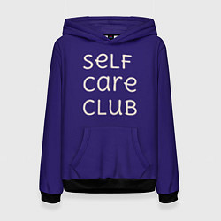 Женская толстовка Self care club blue