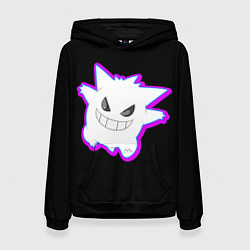 Толстовка-худи женская Pokemon gengar, цвет: 3D-черный