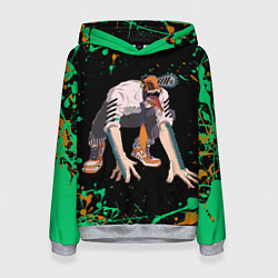 Толстовка-худи женская Дэндзи на корточках, цвет: 3D-меланж
