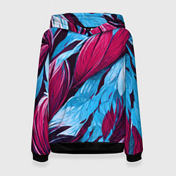 Женская толстовка Яркие экзотические перья