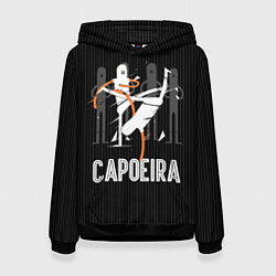 Толстовка-худи женская Capoeira - duel, цвет: 3D-черный