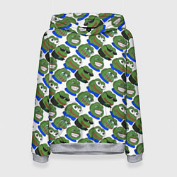 Толстовка-худи женская Эмоции Пепе, цвет: 3D-меланж